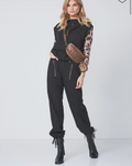 Nü Ricci Cargohose mit Nadelstreifen