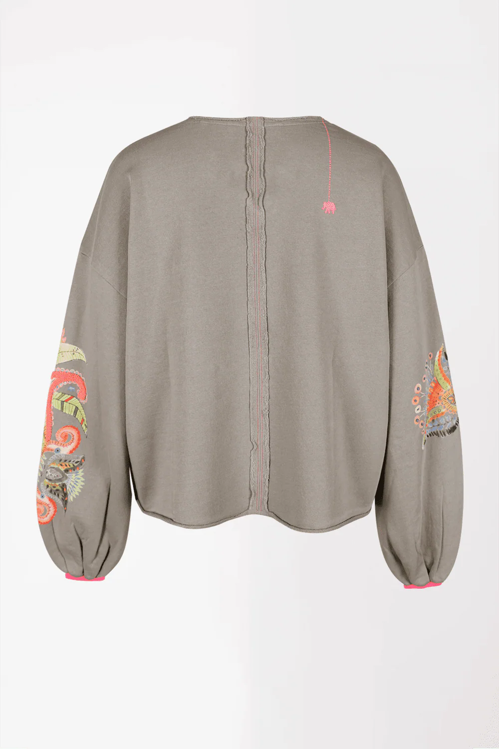 Love Joy Victory Sweatshirt Alamosa Grey Stone mit Stickerei