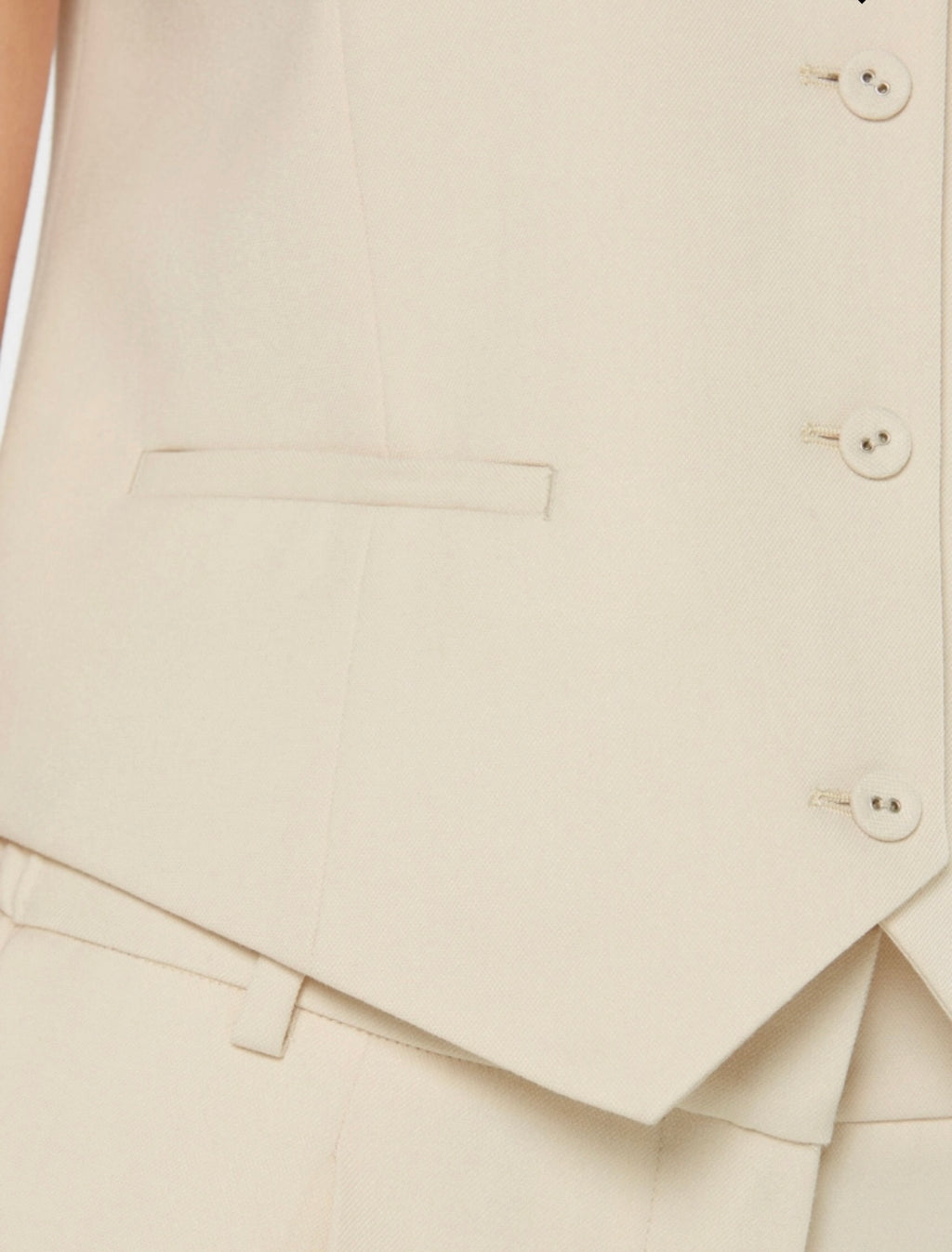 Anzug Weste Raw Cotton