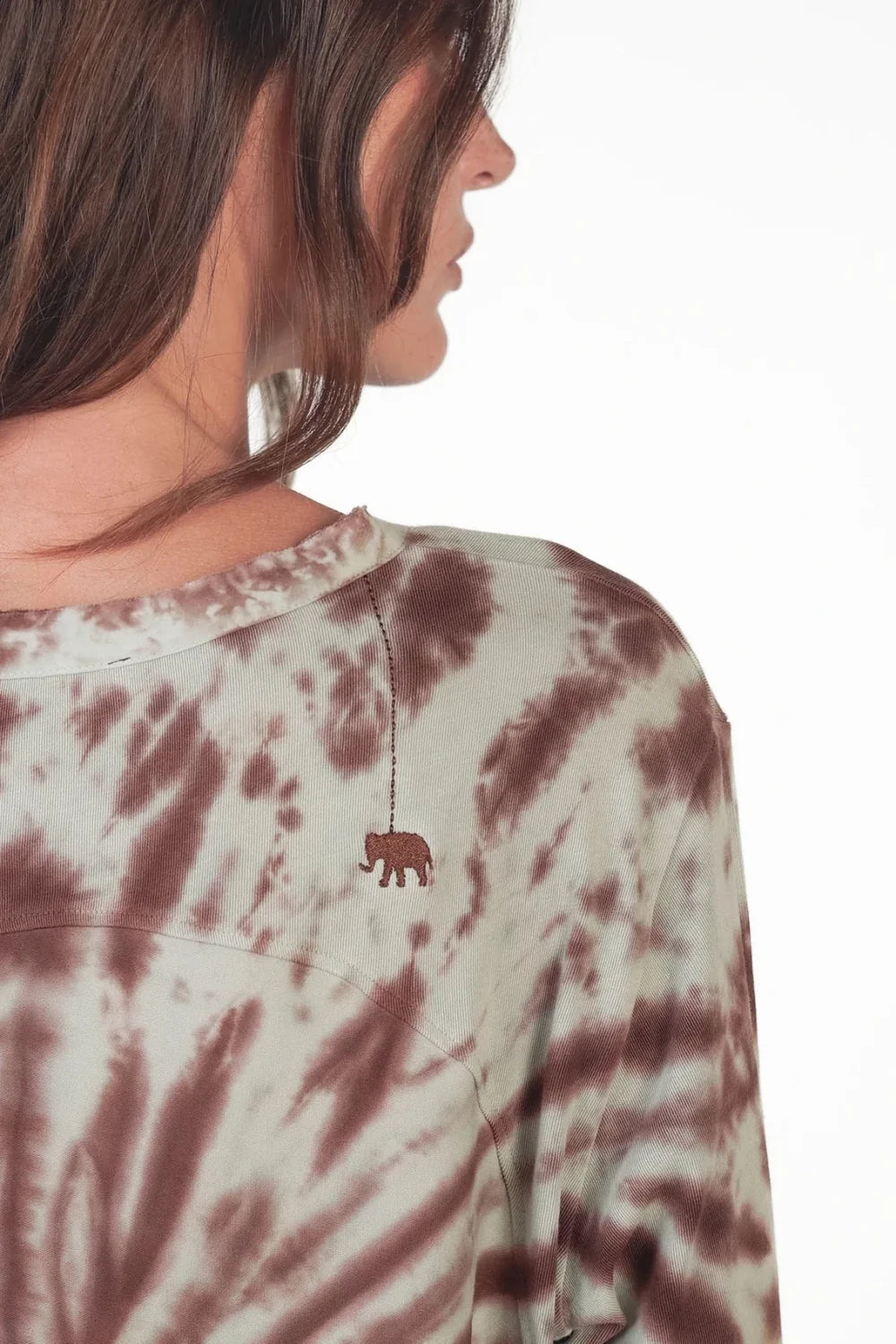 Love Joy Victory Batik Langarmshirt Maybell in pussywillow grey