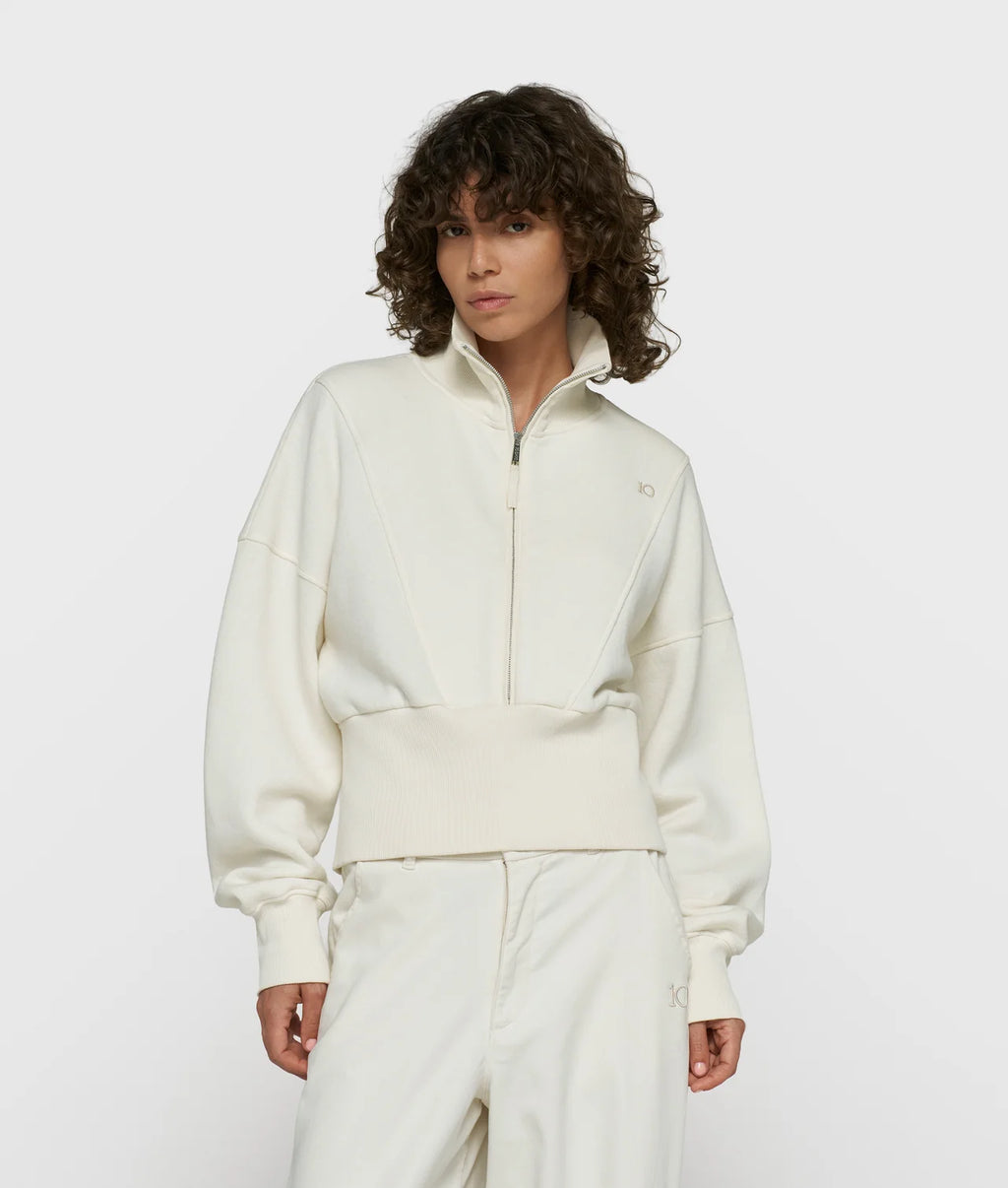 10 Days ZIP Sweater Pearl