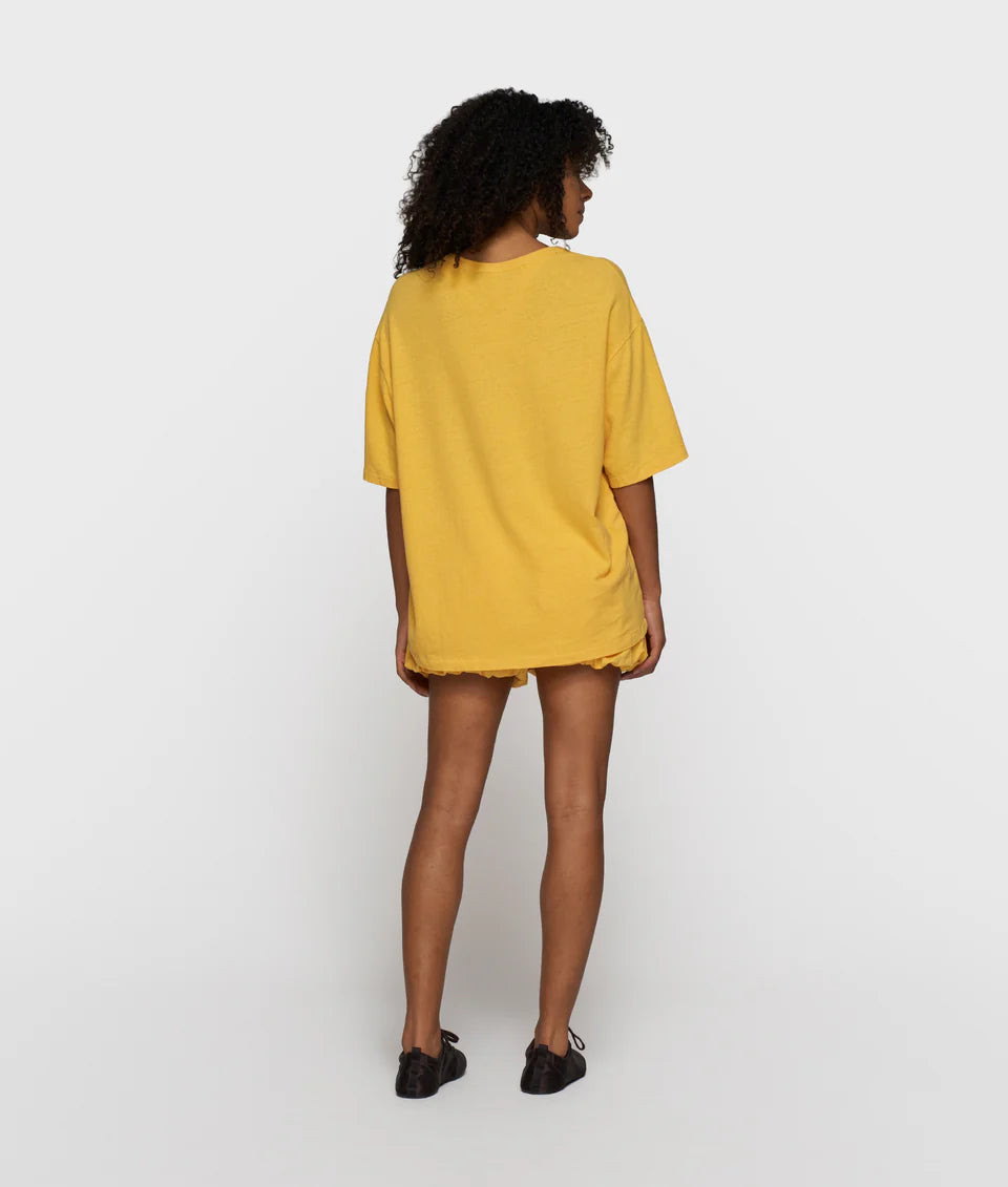 10 Days Deep Tee Cotton Linen T-Shirt Mango