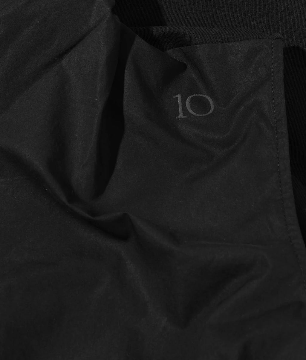 10 Days Drape Top Fleece schwarz
