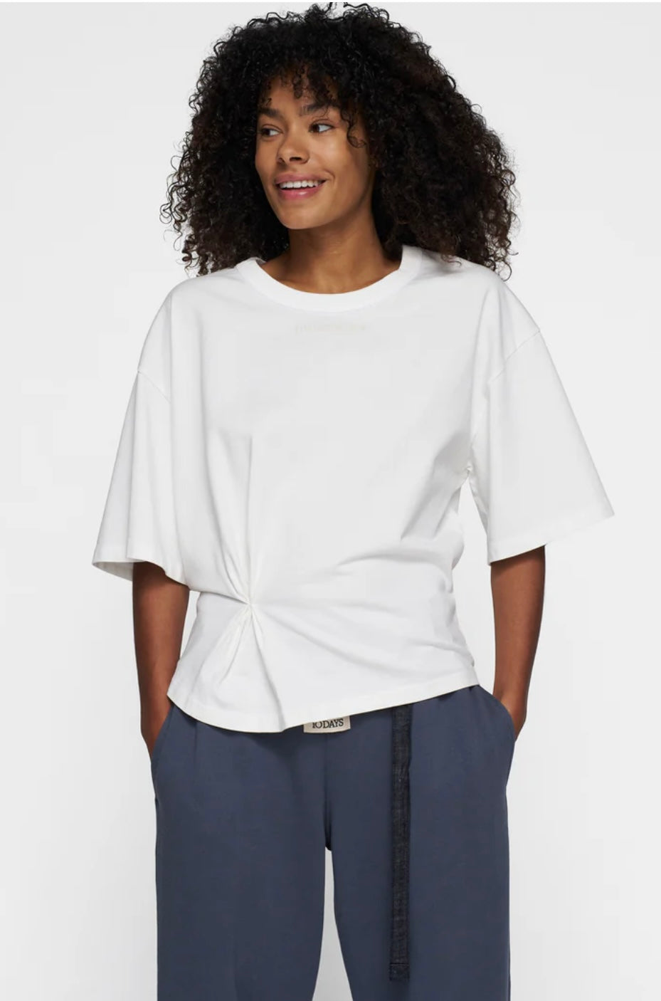 10 DAYS Short Sleeve Tee Smock Weiß