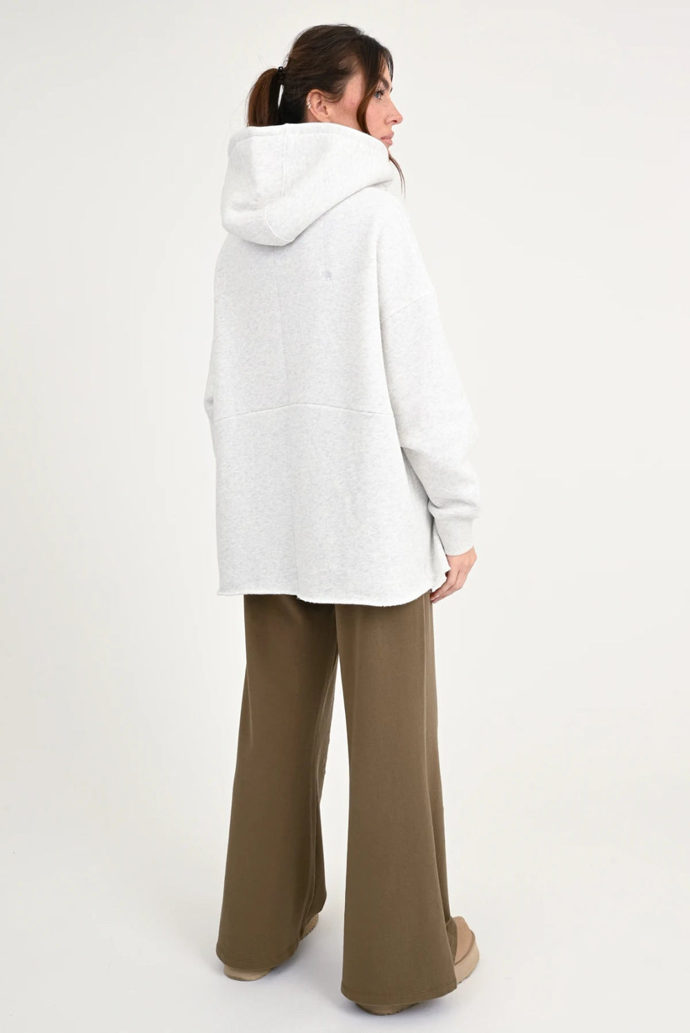 Love Joy Victory Hoodie Jak grau Melange