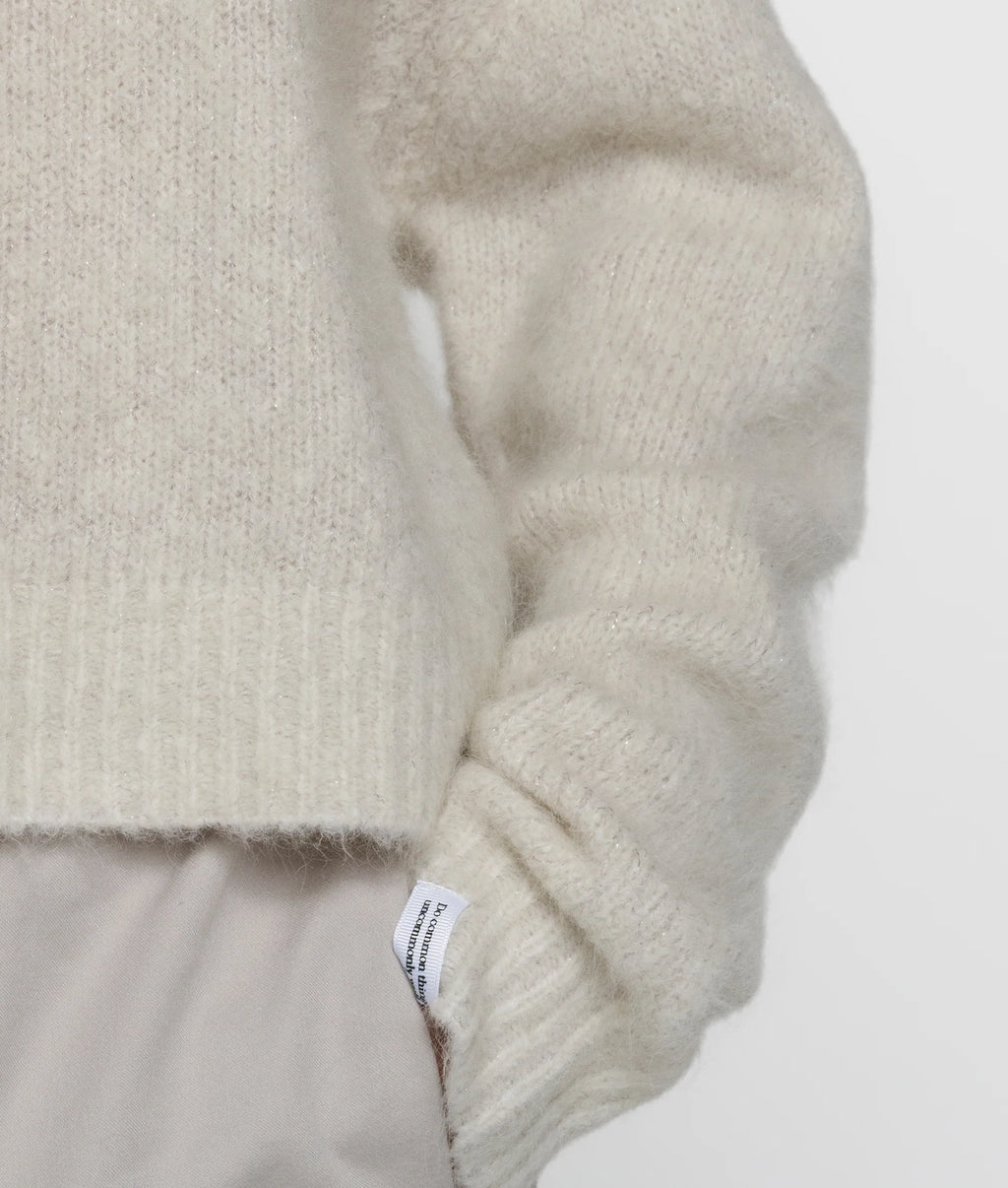 10 Days Strickpullover mit Lurex Ecru