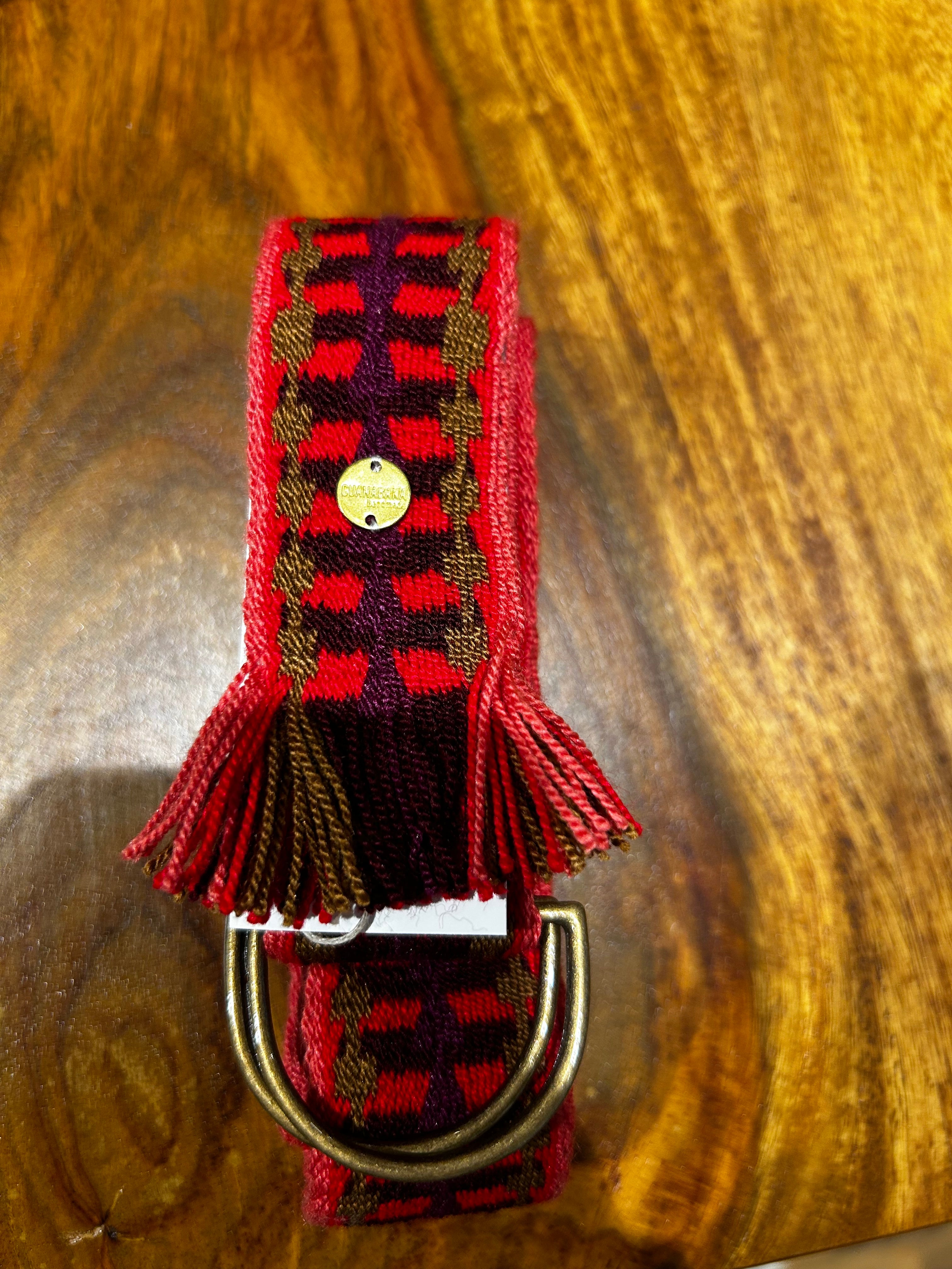 Guanabana Gürtel mit Schnalle pink/gold