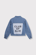Alix The Label Soft Denim Patch Jacke
