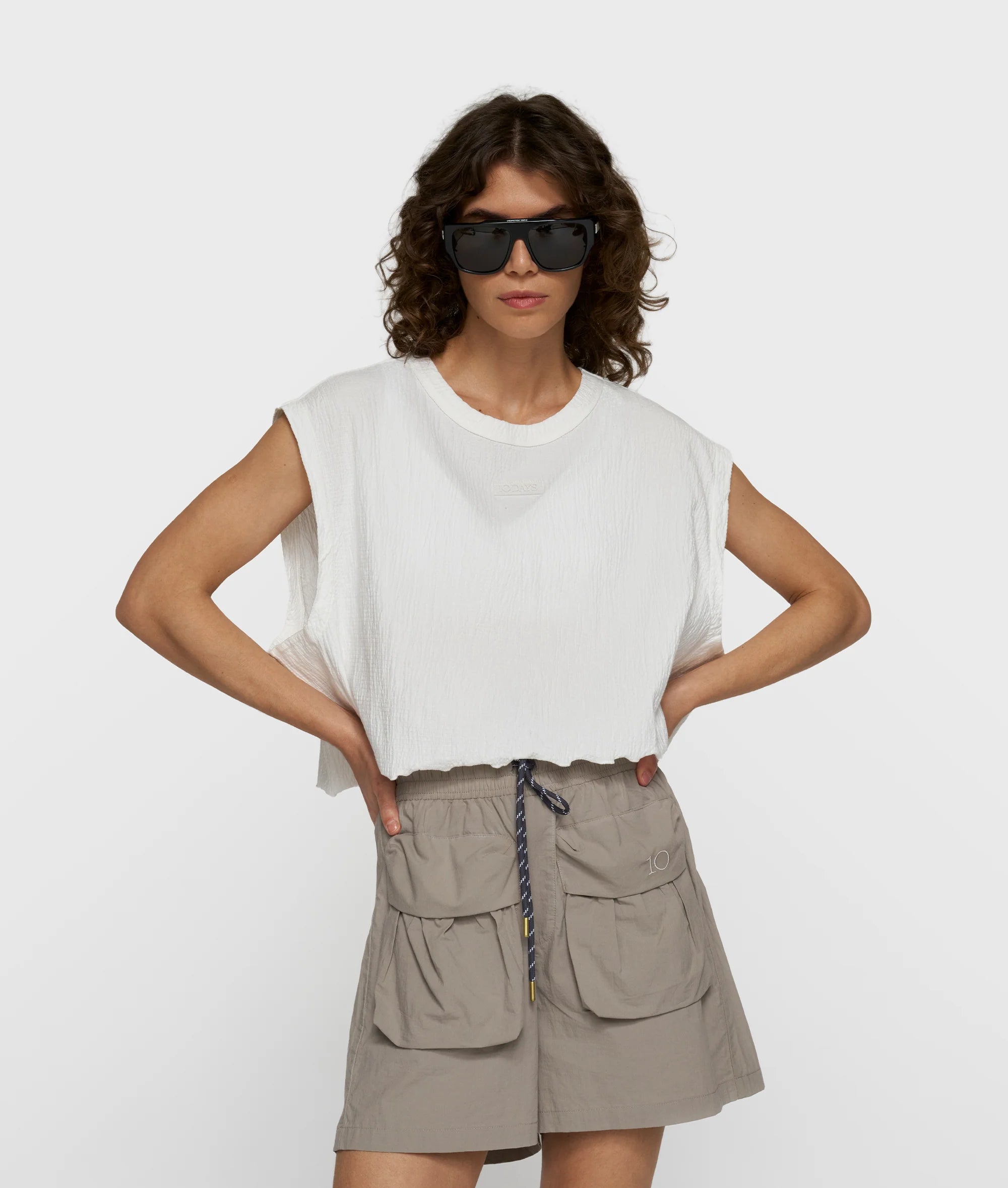 10 Days Round Neck Tee Shirt Farbe Ecru