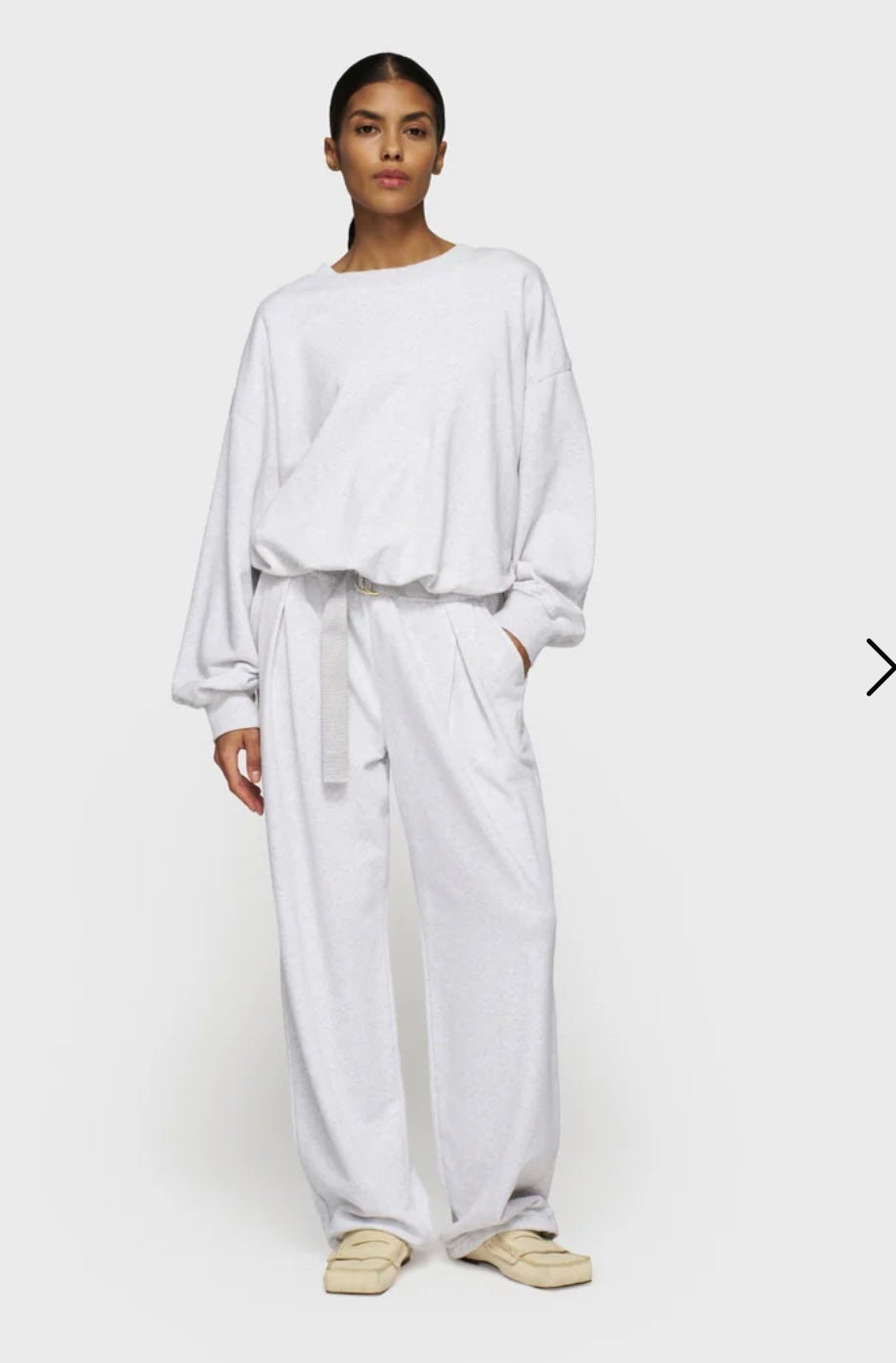 10 DAYS Belt Jogger White Grey Melee