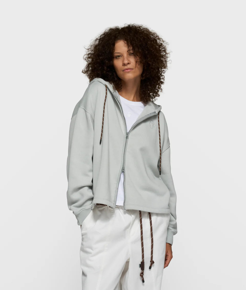 10 Days Statement Zip Hoodie Clean Blue