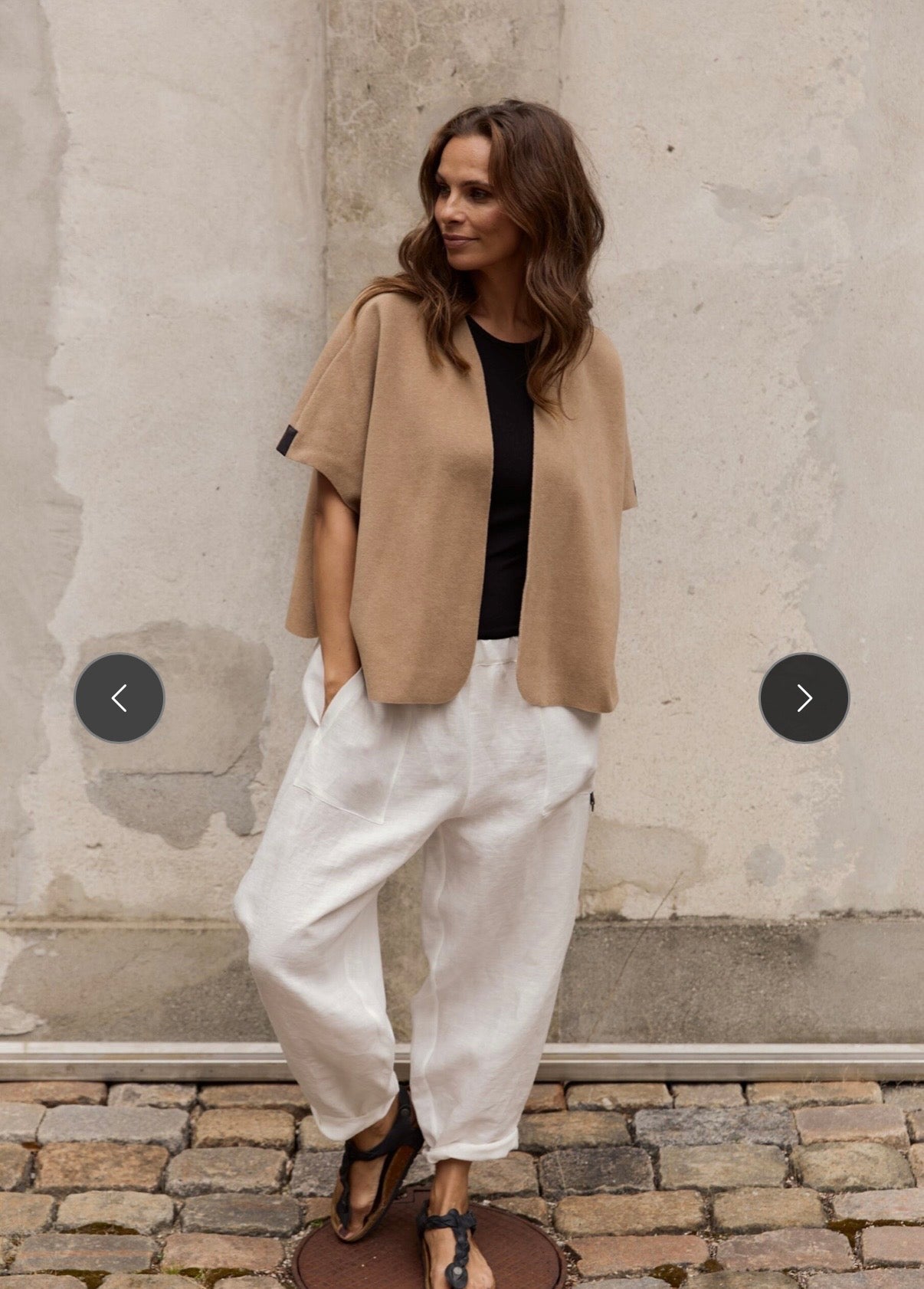 HSCP Henriette Steffensen Hanf Hose Baggy in weiß oder naturfarben