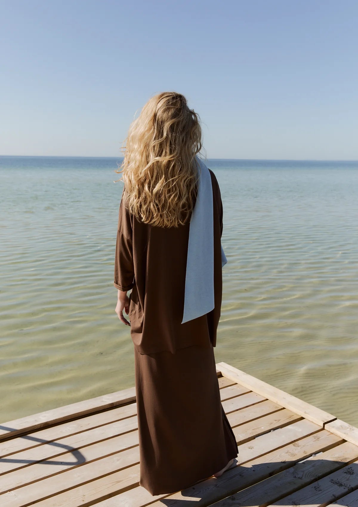 HSCP Henriette Steffensen Rock lang Schoko braun