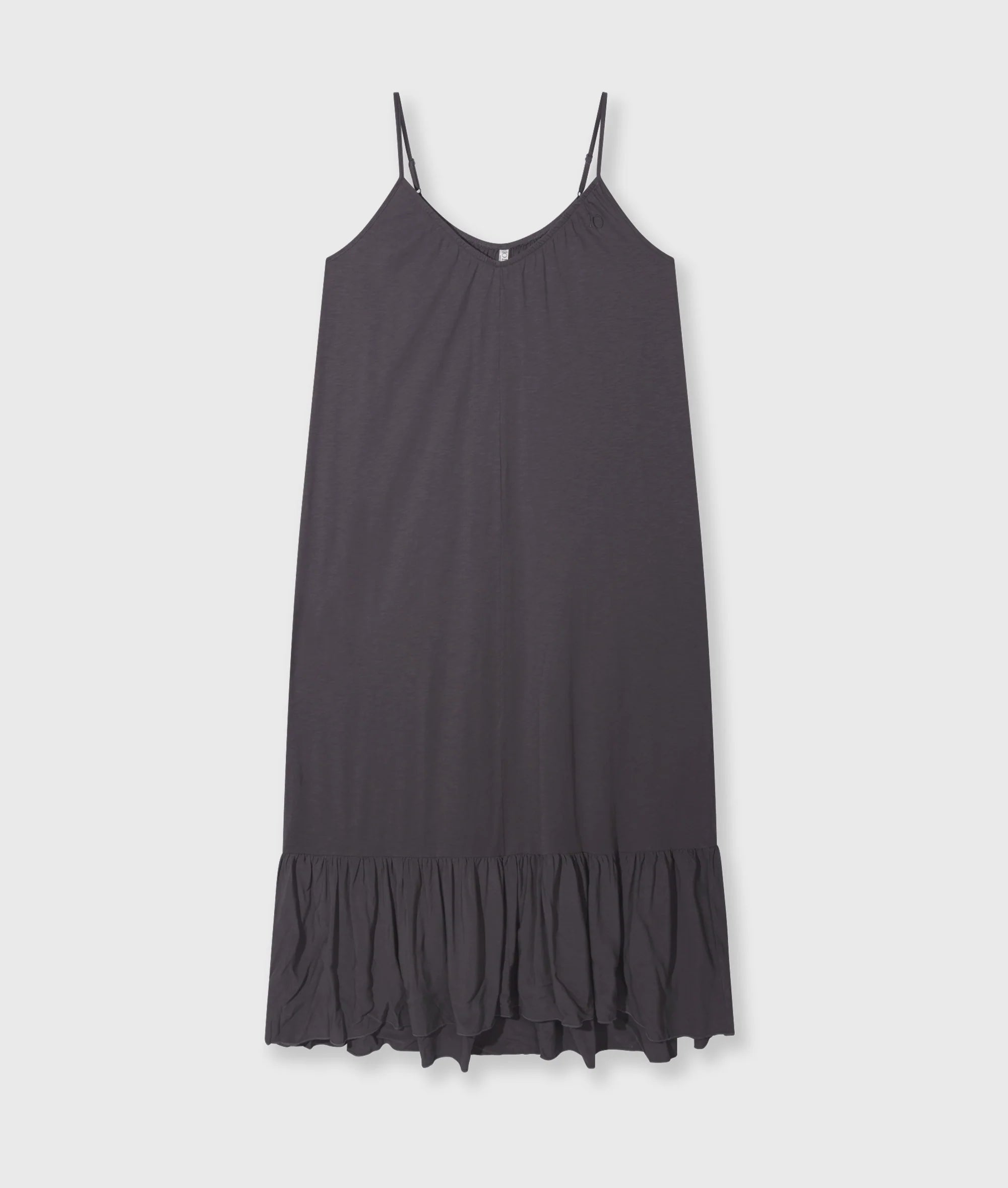 10 Days Maxi Dress Slub Jersey Steelblue
