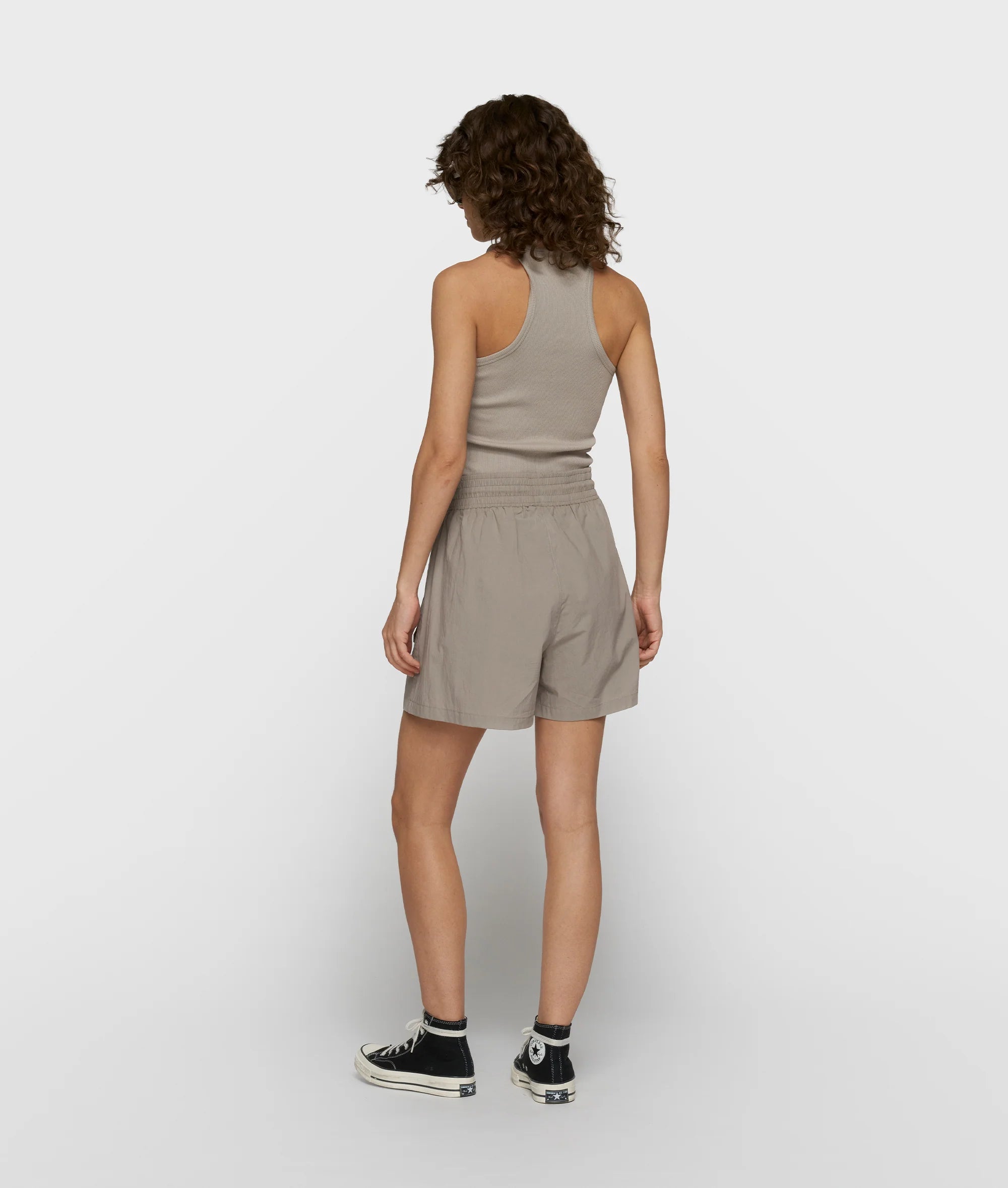 10 Days Tank Top Rib Farbe Fog