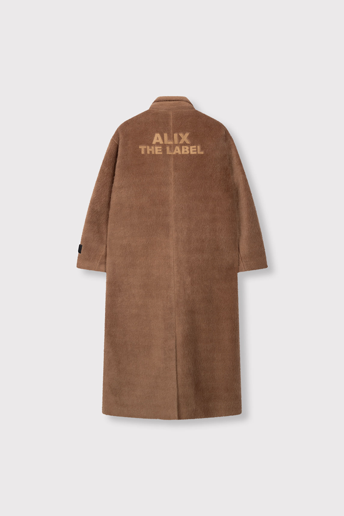 Alix The Label Long Hairy Mantel Camel Farben