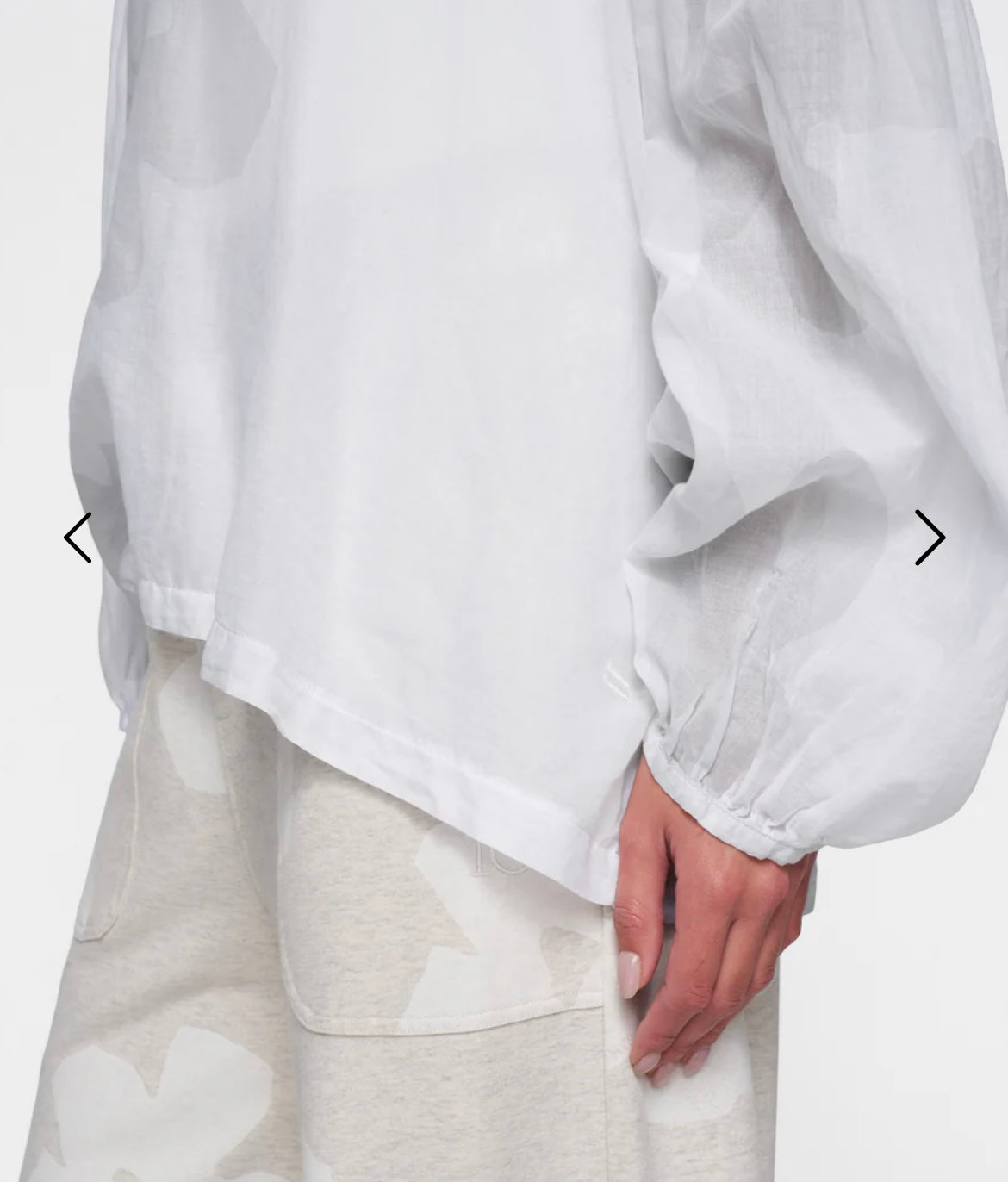 10 DAYS Ballon Sleeve Bluse Flower