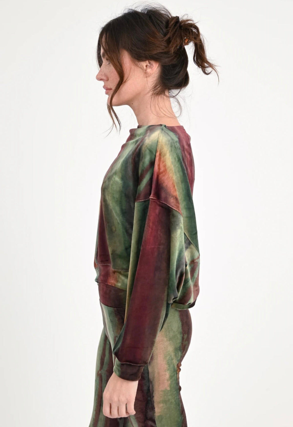 Love Joy Victory Velvet Cropped Sweatshirt Marti