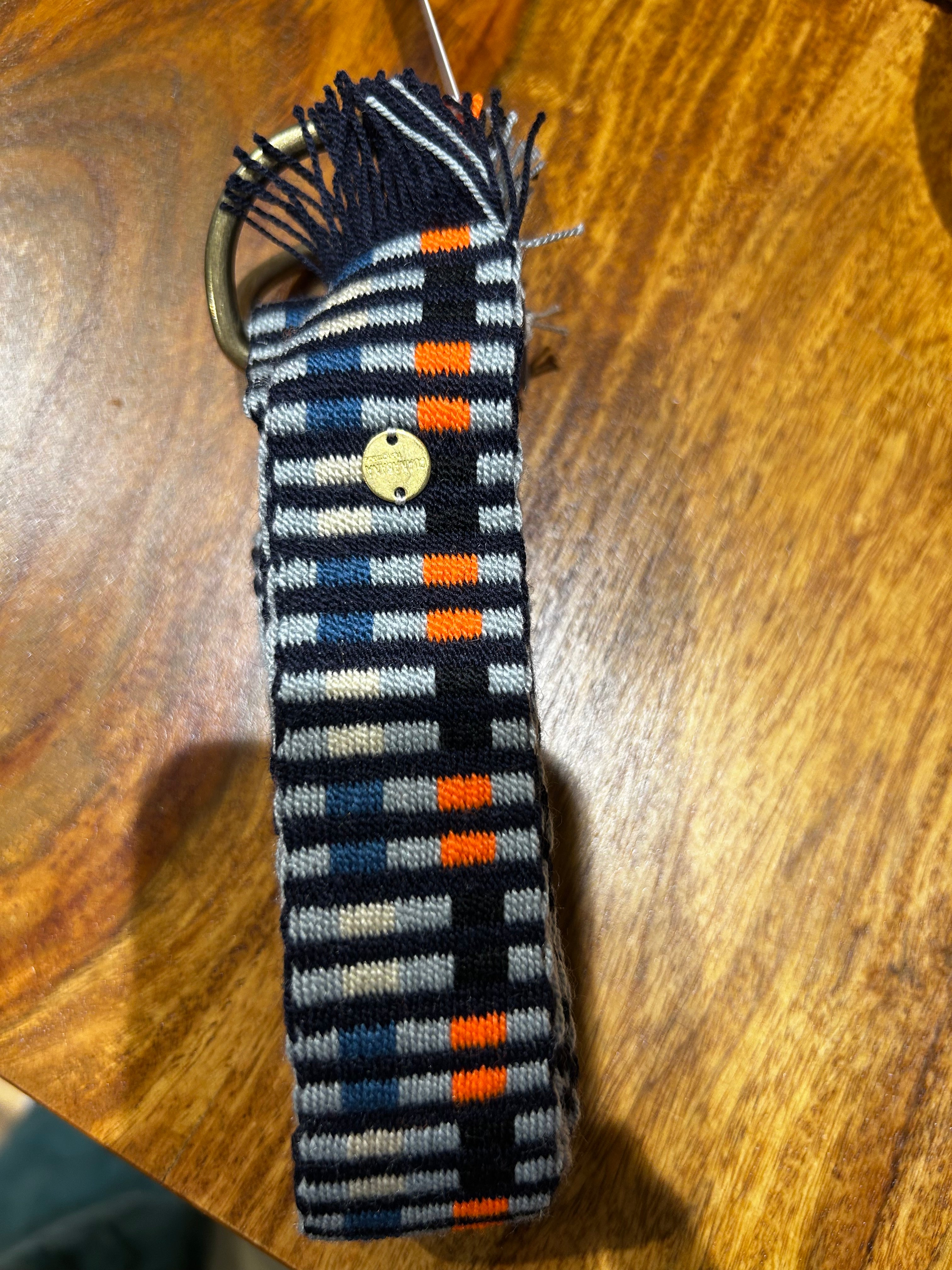 Guanabana Gürtel mit Schnalle Blau orange