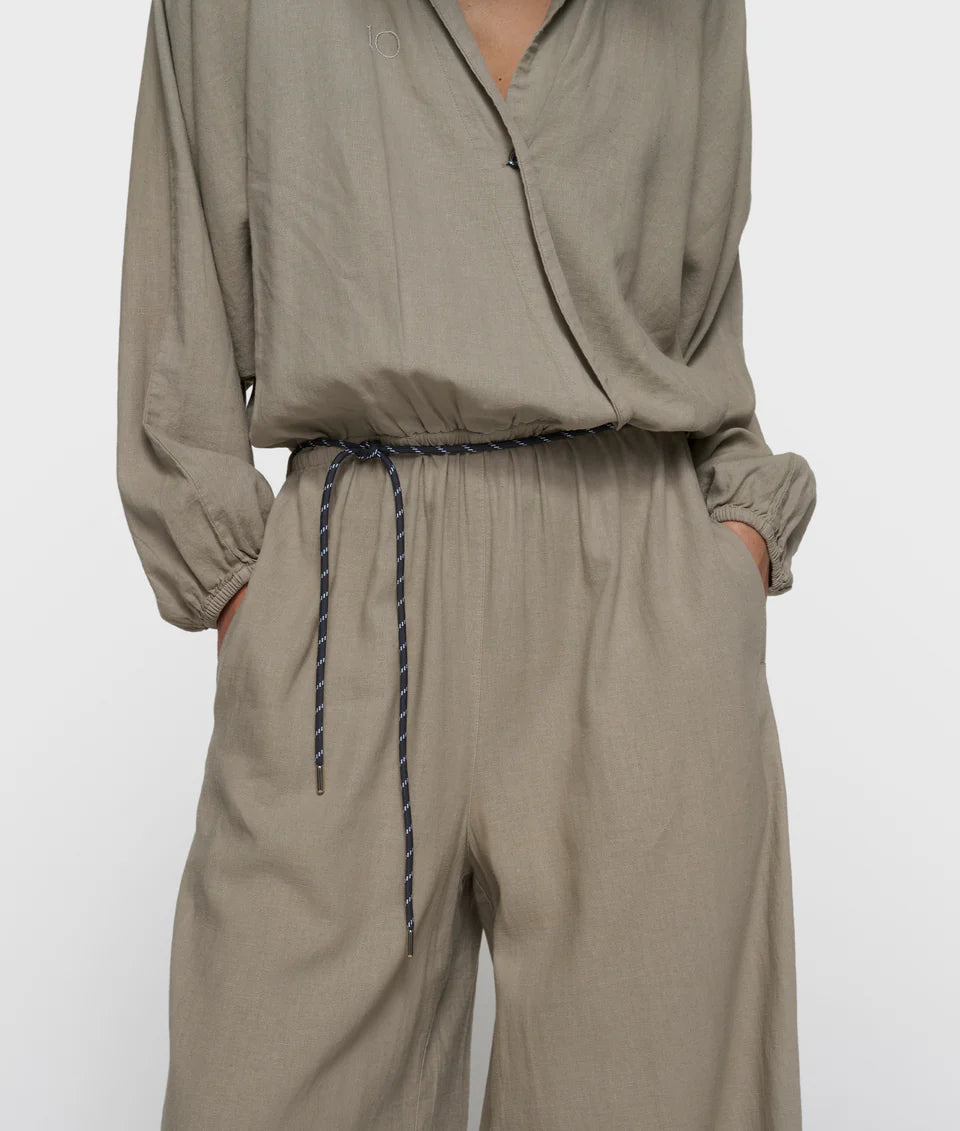 10 Days Cotton Linen Jumpsuit Farbe Fog