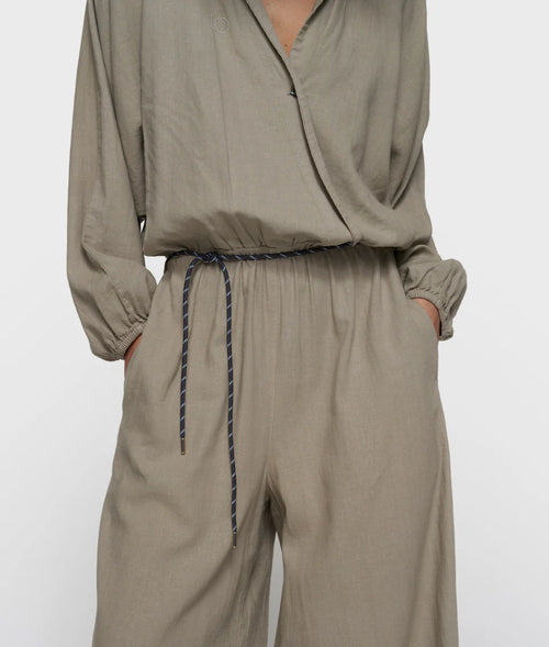 10 Days Cotton Linen Jumpsuit Farbe Fog