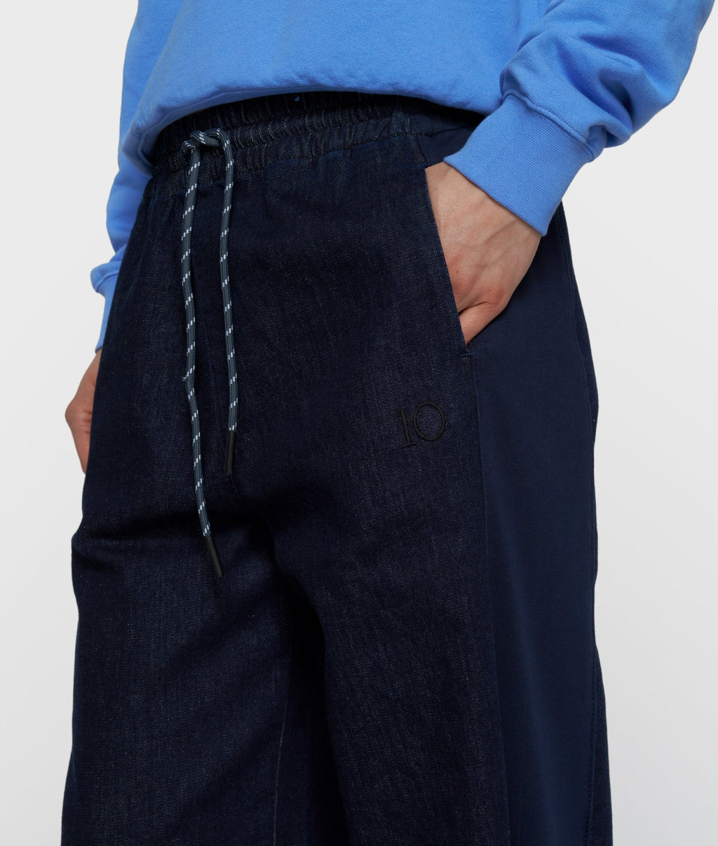 10 Days Western Hose Chambray dunkelblau