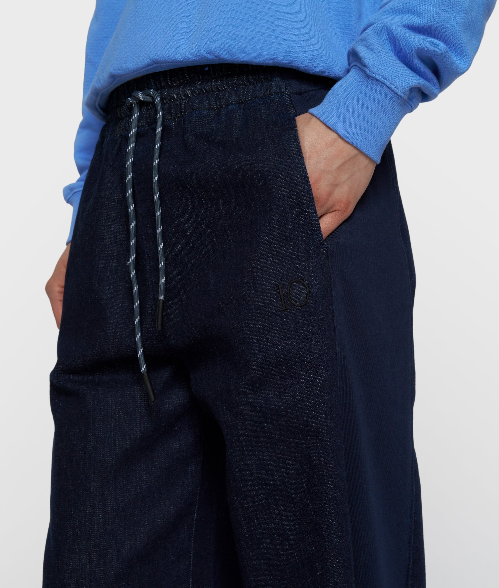 10 Days Western Hose Chambray dunkelblau