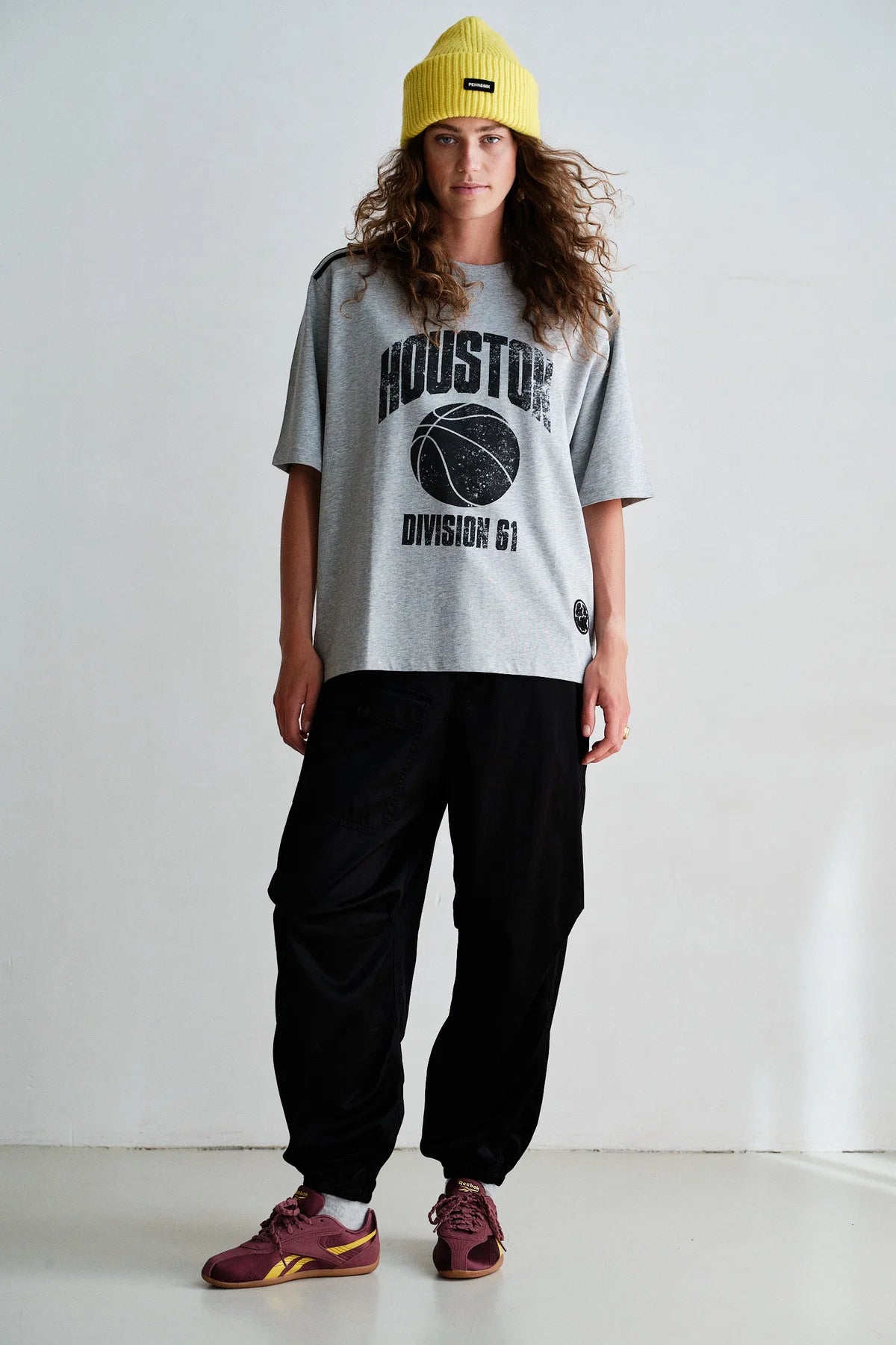 Penn&ink TShirt grau Melange / schwarz