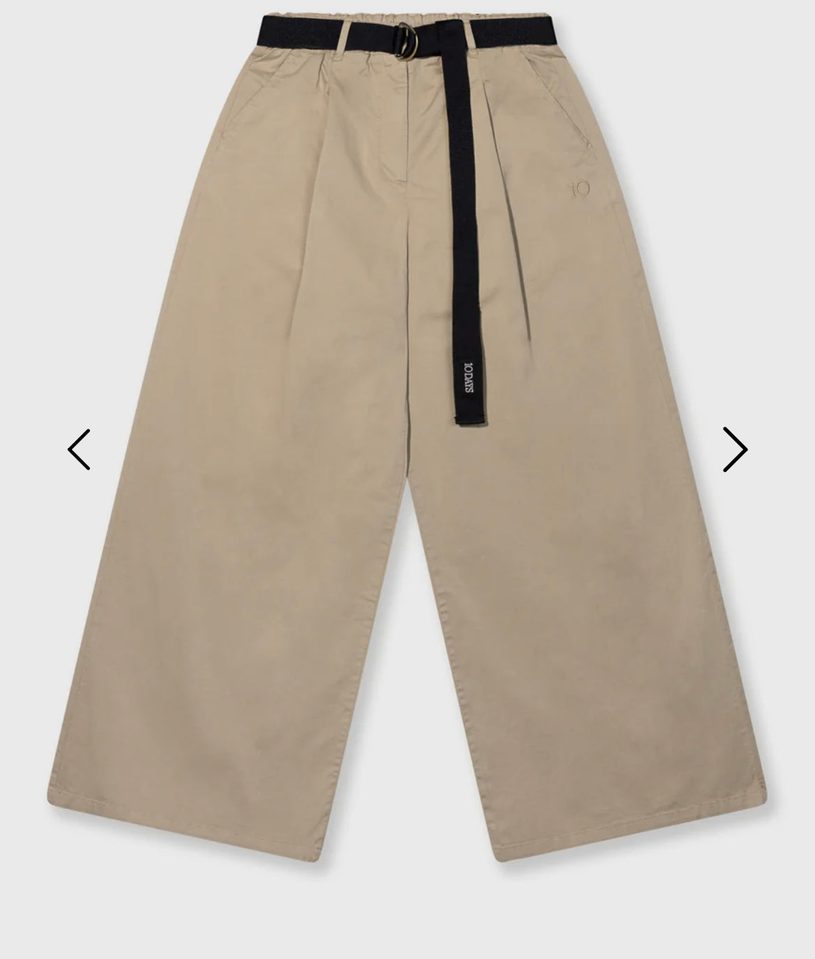 10 DAYS Wide Pants Twill Farbe Earth