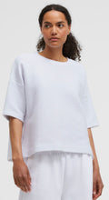 Senses The Label strukturiertes Kurzarm Sweatshirt SO:Y optic white