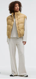 Senses The Label  Steppweste OW:E oversized light cognac