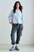 Penn&ink Bluse Oxford hellblau (W26N1795LTD)