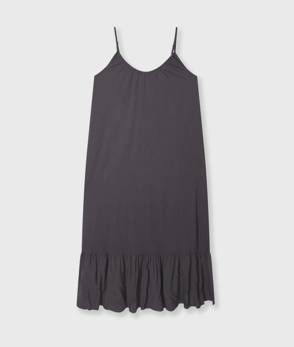 10 Days Maxi Dress Slub Jersey Steelblue