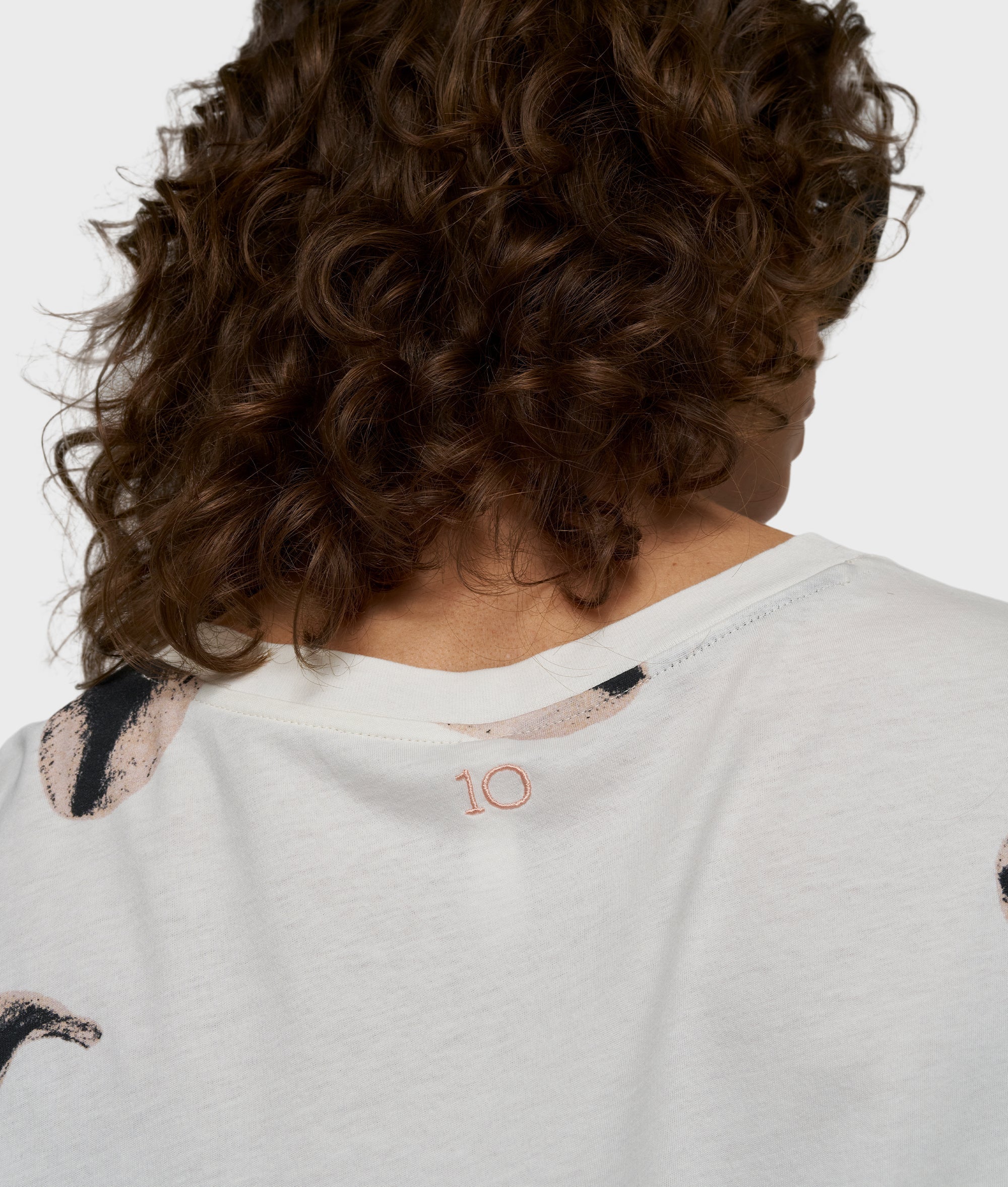 10 Days Oversized T-Shirt Flowers Ecru