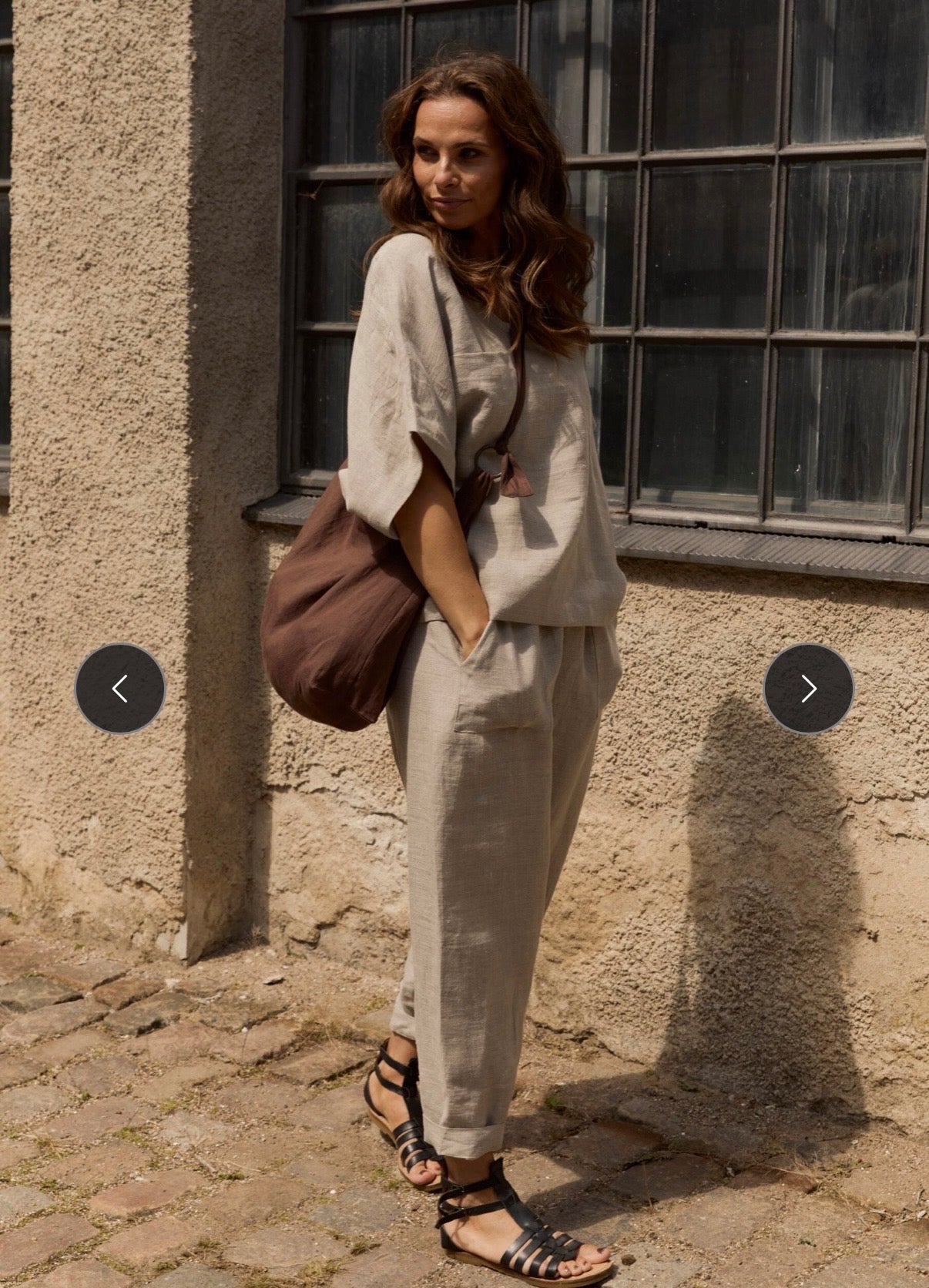 HSCP Henriette Steffensen Hanf Hose Baggy in weiß oder naturfarben