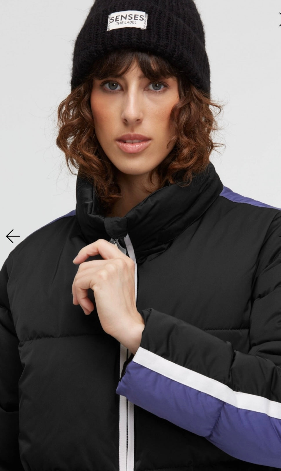 Senses The Label Sportive Steppjacke OKLA:HOMA im colourdesign Black