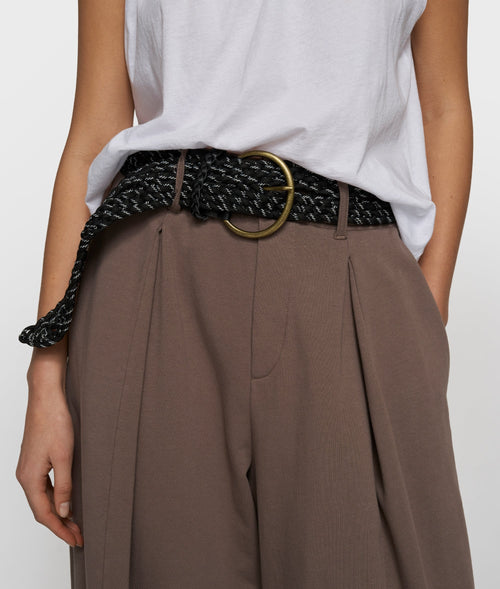 10 Days Braided Belt Gürtel Schwarz meliert