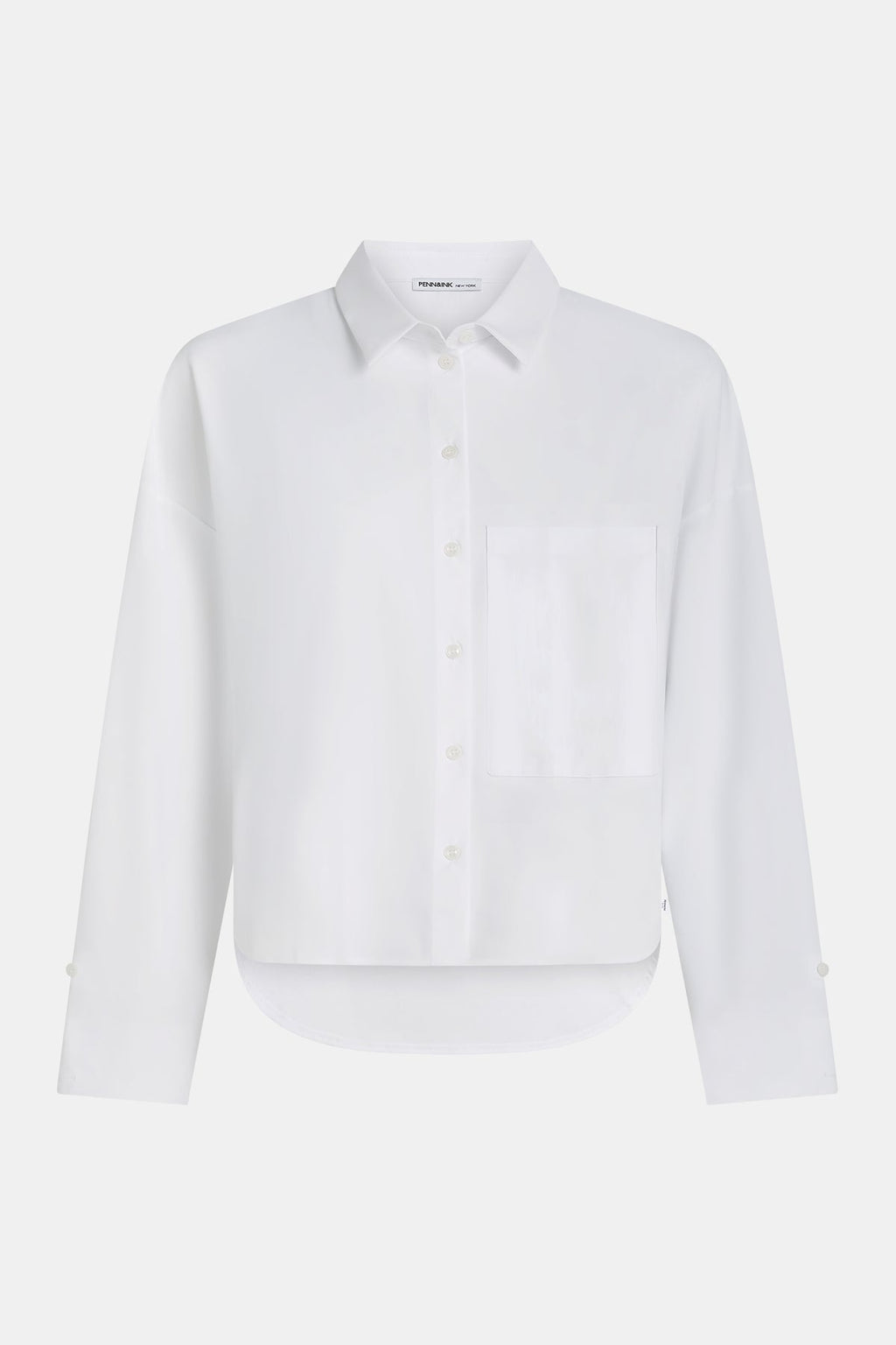 Penn&ink Bluse Oxford hellblau (W26N1795LTD)
