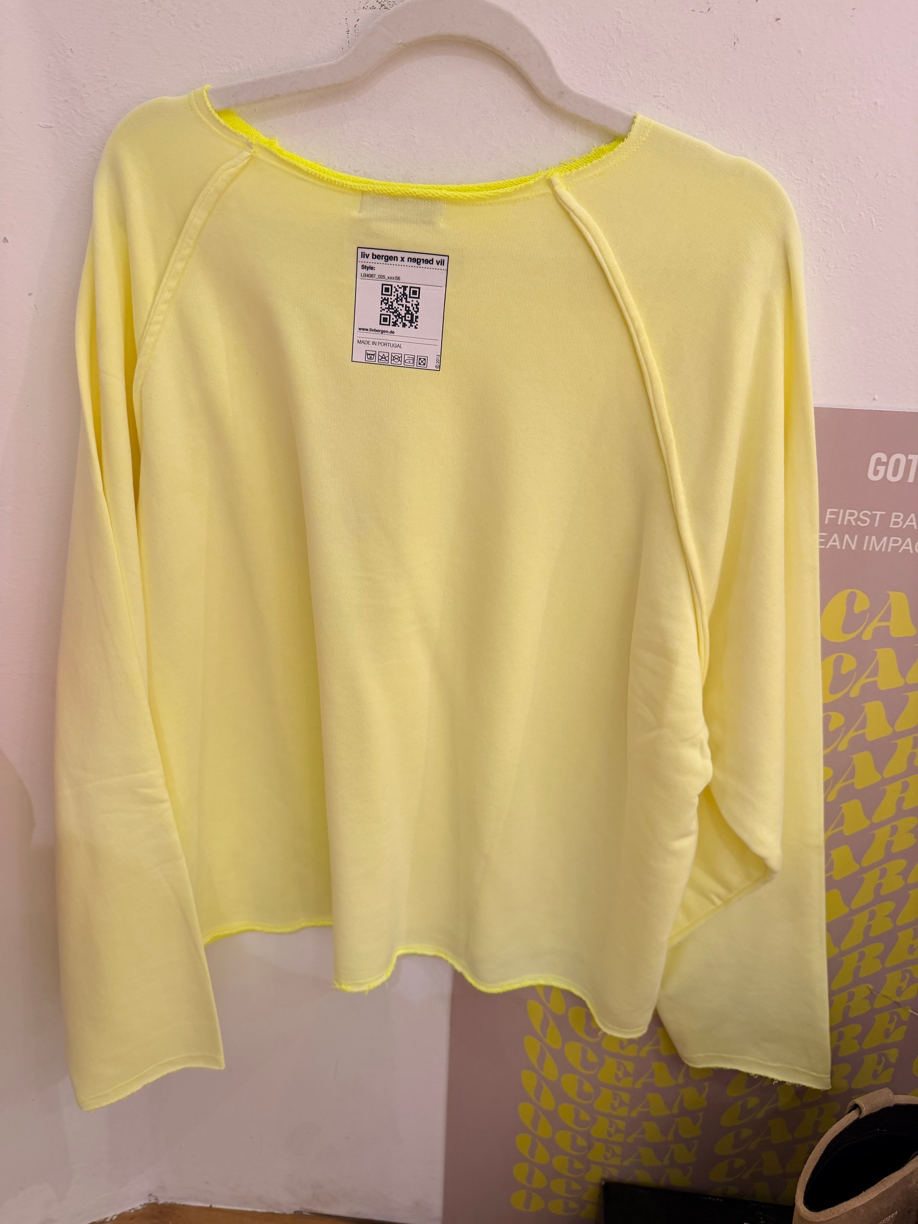 Liv Bergen Sweatshirt Fine Neongelb