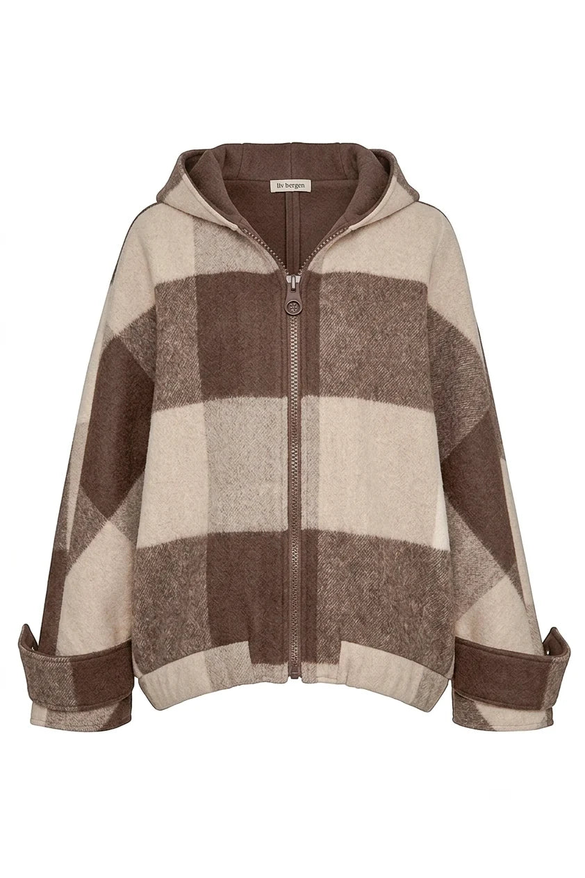 Liv Bergen Zamira Wolljacke braun