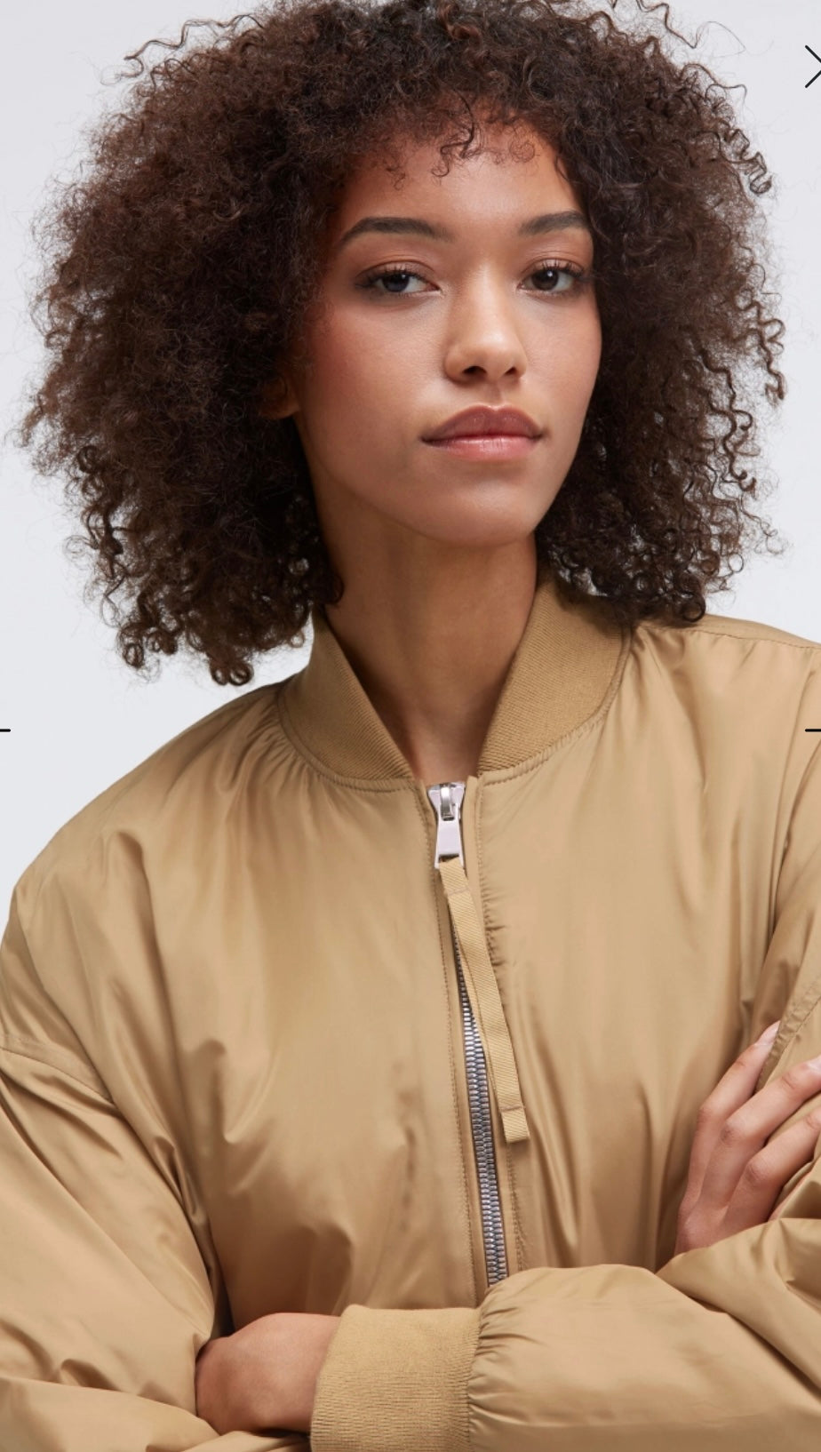 Senses The Label  Blouson OPTI:MIST im Aviator Stil Light Cognac