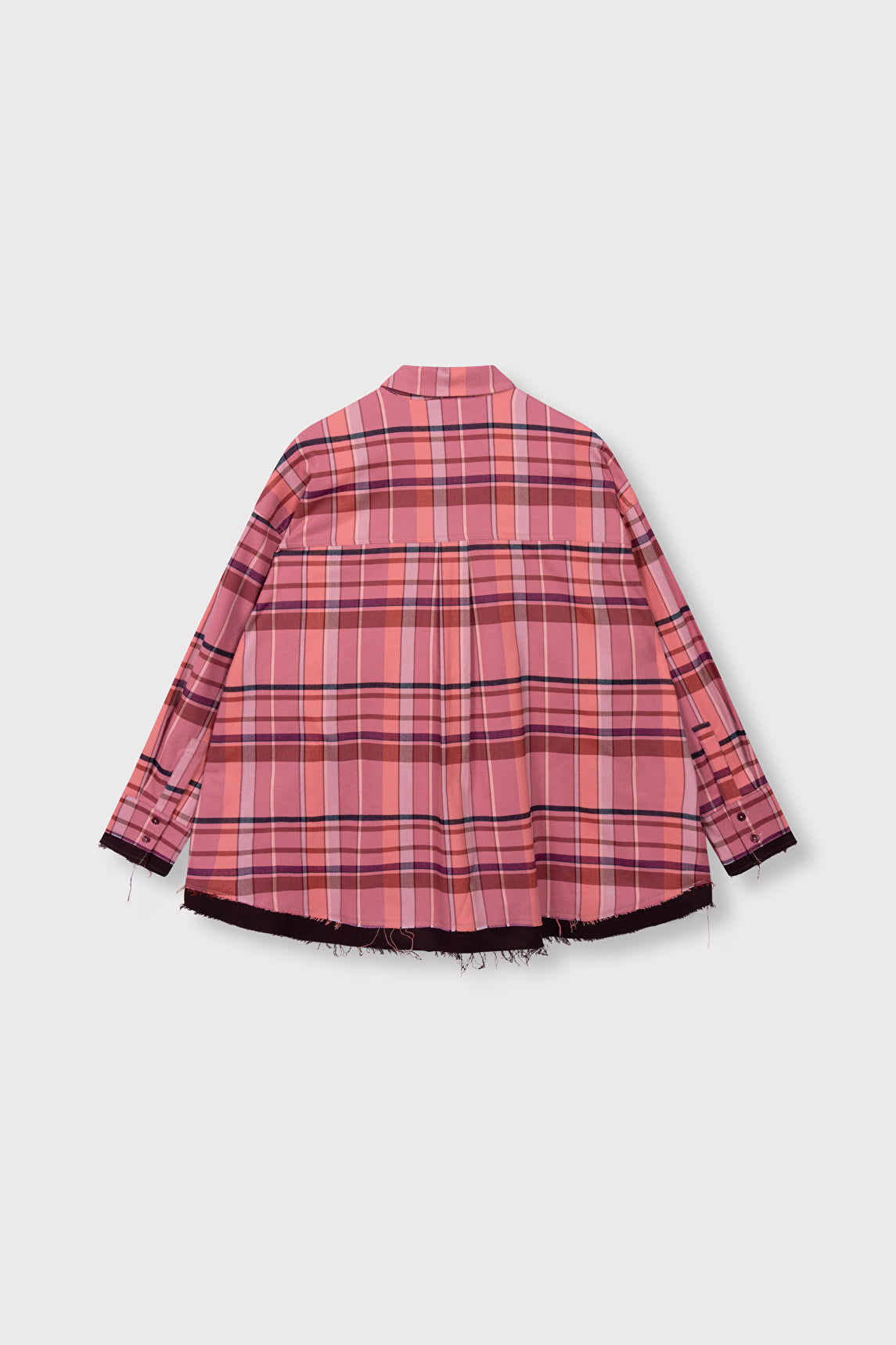 Alix The Label karierte Bluse Bright Coral