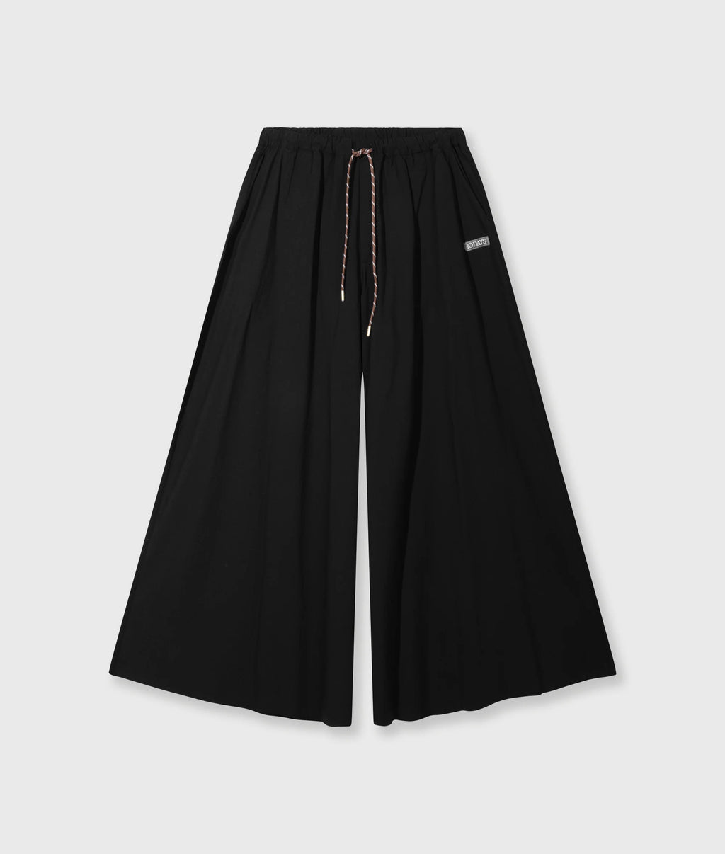 10 Days Wide Pants Popeline schwarz