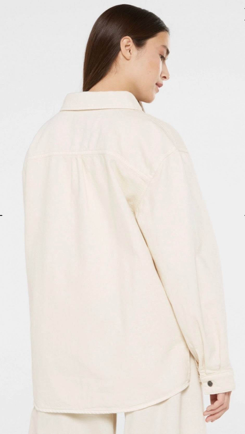 Senses The Label Blusenjacke BER:LIN aus RAW Denim cremefarben