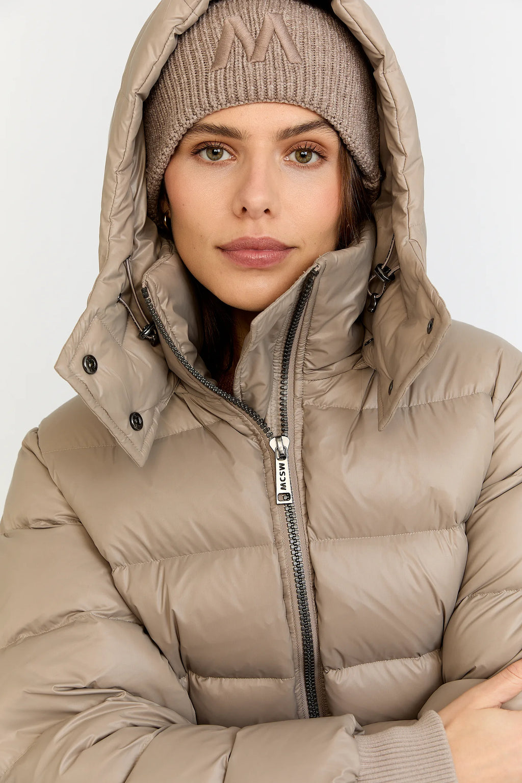 MSCW Moscow Beanie Mütze Farbe Taupe