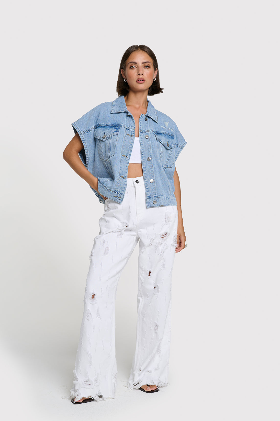ALIX The Label Soft Denim Jeansweste