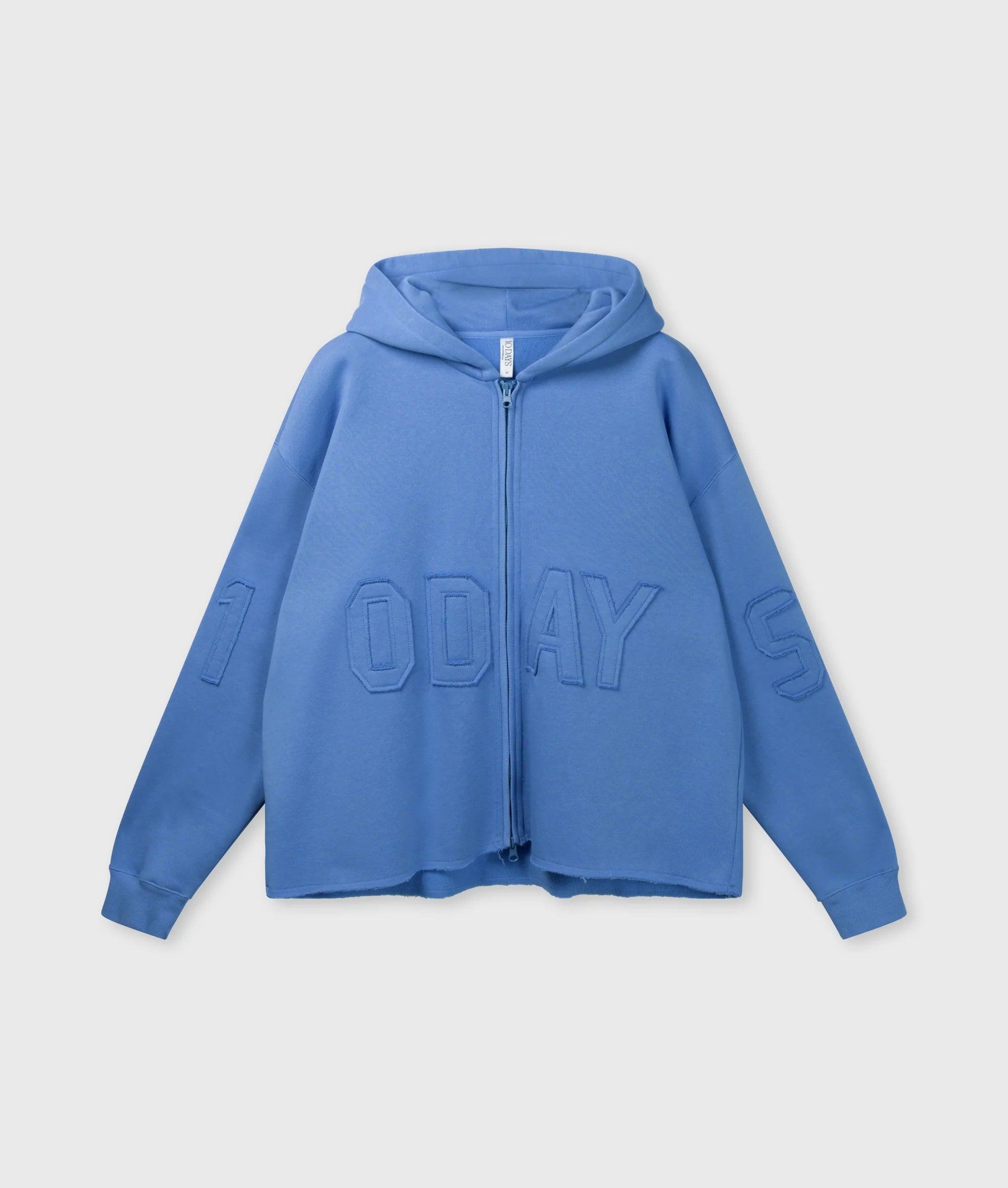 10 Days Statement Hoodie Ultramarine Blau