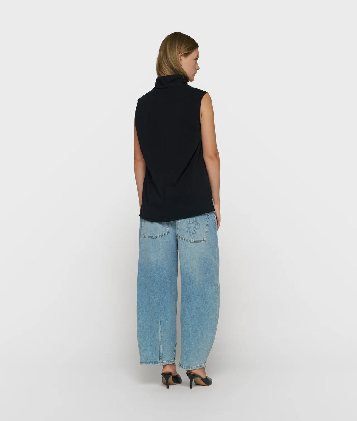 10 Days Drape Top Fleece schwarz