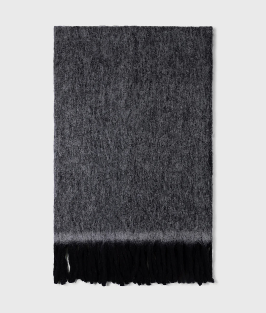 10 Days Plaid Wolldecke schwarz