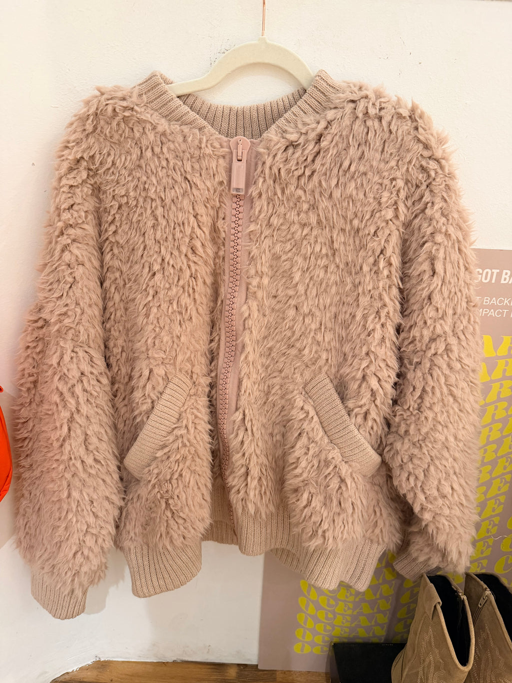 Liv Bergen Amsterdam New Teddy Jacke soft pink